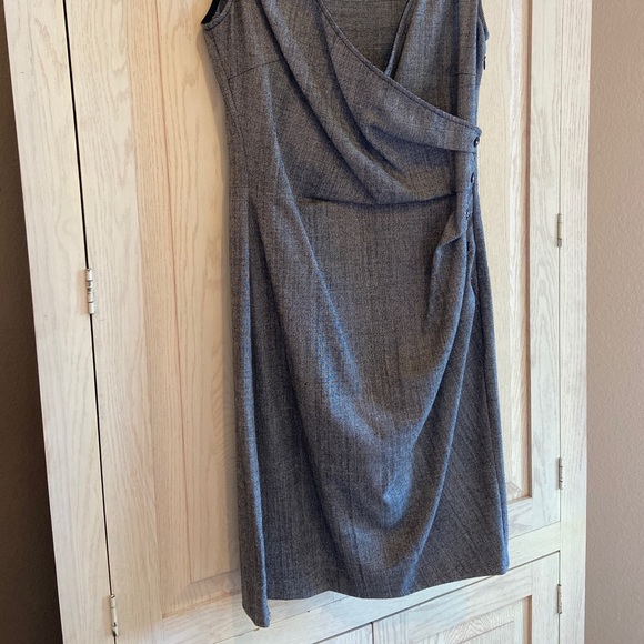Love Moschino Wool V-Neck Wrap Dress | Size 4 - Picture 2 of 11